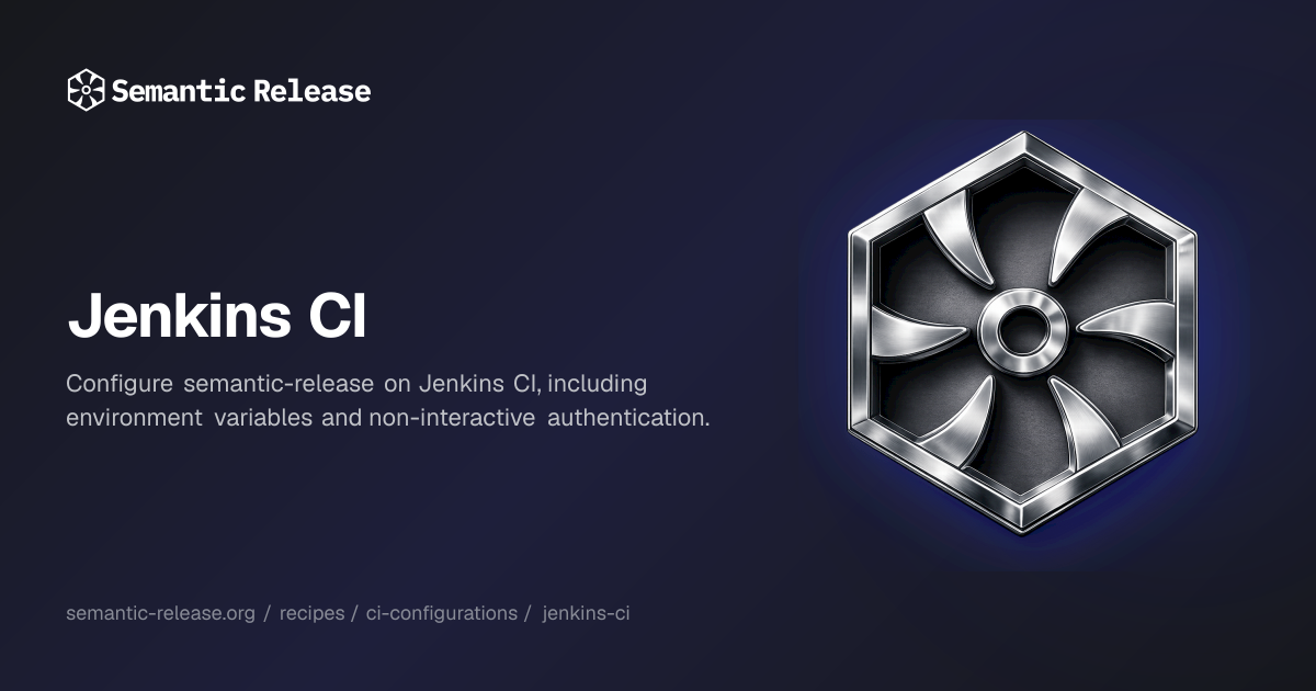 Jenkins CI | Semantic Release