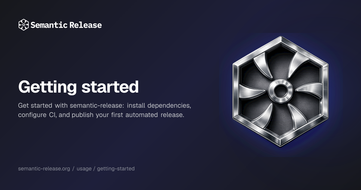 Getting started | Semantic Release